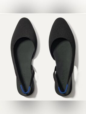 Rothy’s The Almond Slingback Women’s Size 8 Black